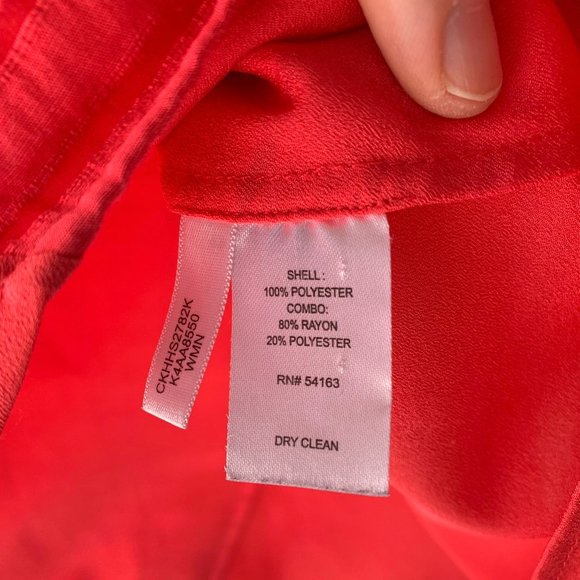 Calvin Klein Short-Sleeve Contrast Sheer Stripe Blouse - Picture 4 of 6